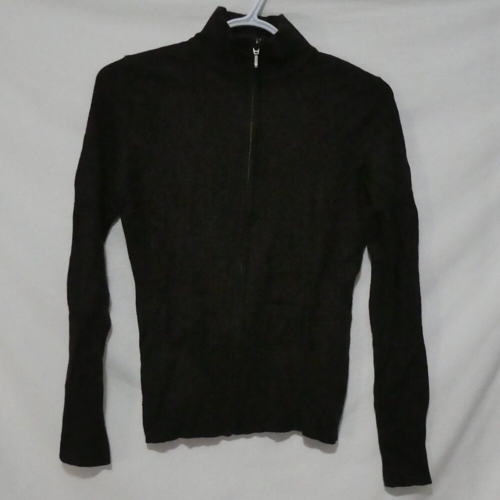 JACOB | medium | Dark Chocolate Brown Zip-Up Cardigan | Like New Condition
